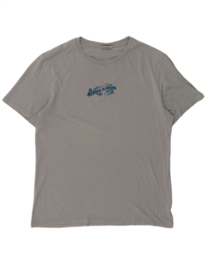 T-shirt grafica da uomo Maui and Sons Top in cotone grigio medio