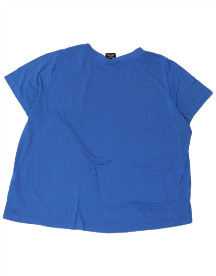 T-shirt grafica da donna Nike Top UK 22 3XL poliestere blu