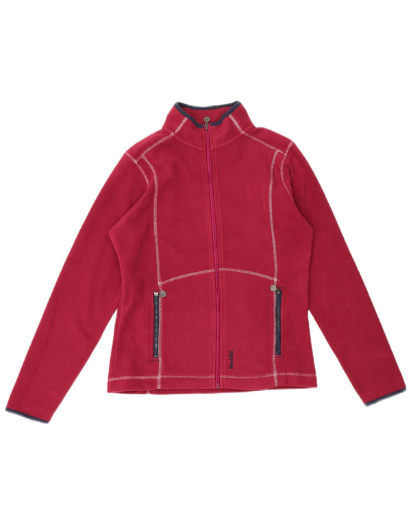 Giacca in pile da donna Weird Fish UK 10 piccola bordeaux in poliestere