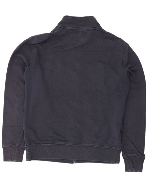 Giacca da ginnastica da uomo Tommy Hilfiger grande in cotone gessato blu navy