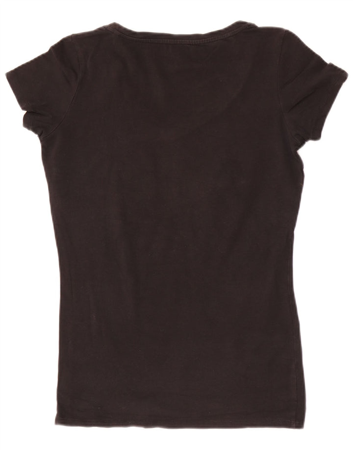 T-shirt grafica da donna Guess Top UK 12 Medium Nera