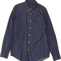 LEE Mens Shirt Medium Navy Blue Spotted Cotton Vintage Lee and Second-Hand Lee from Messina Hembry 