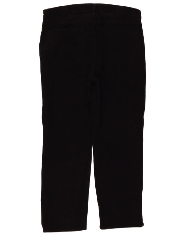 Pantaloni dritti da uomo in velluto a coste Jigsaw W32 L27 cotone nero