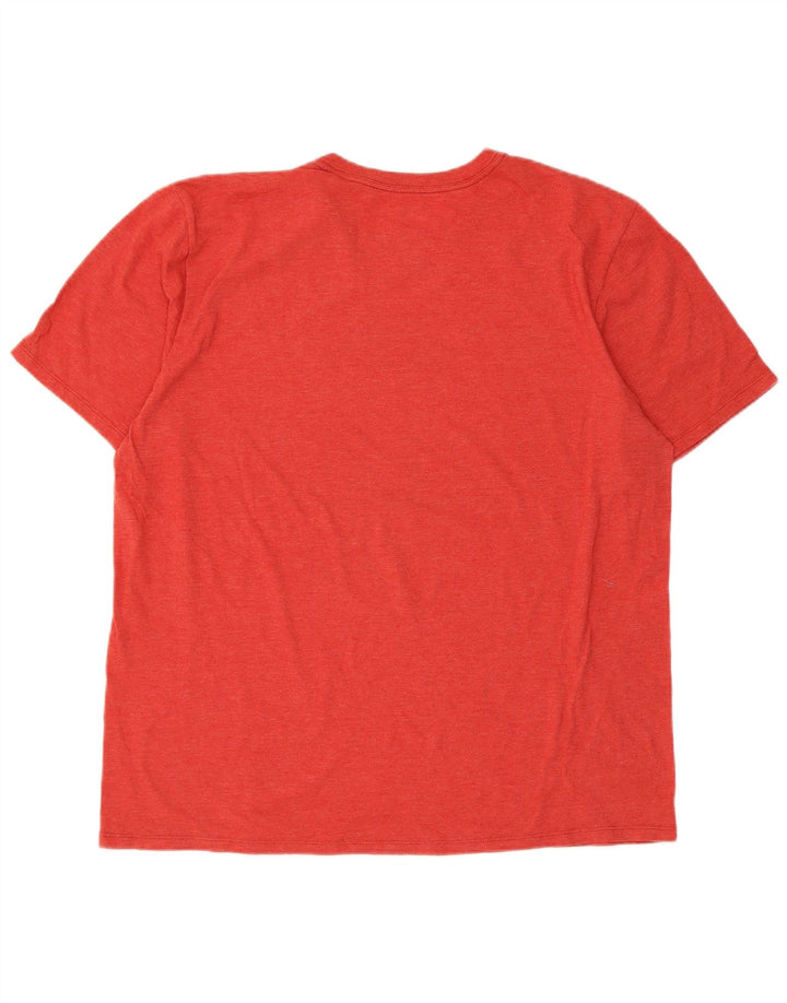 T-shirt grafica da uomo Hurley Top grande rosso in poliestere