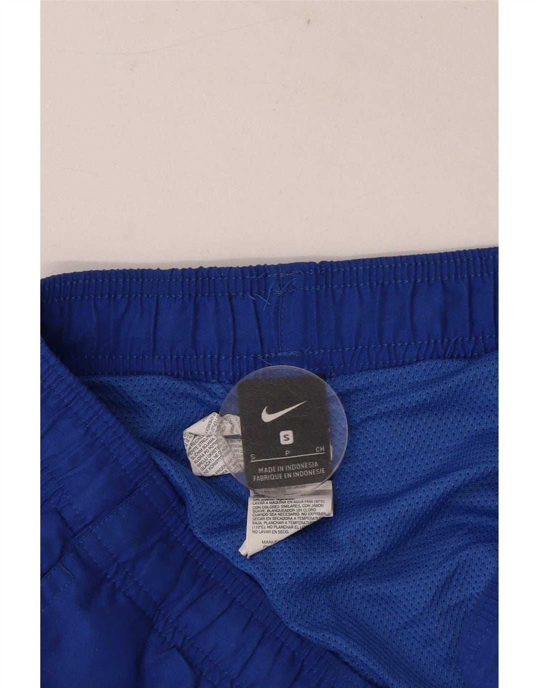 Pantaloncini sportivi Nike da uomo con grafica regolare, piccoli, blu, in poliestere