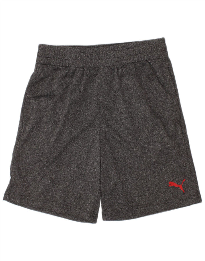 Pantaloncini sportivi Puma da bambino 7-8 anni Small in poliestere grigio
