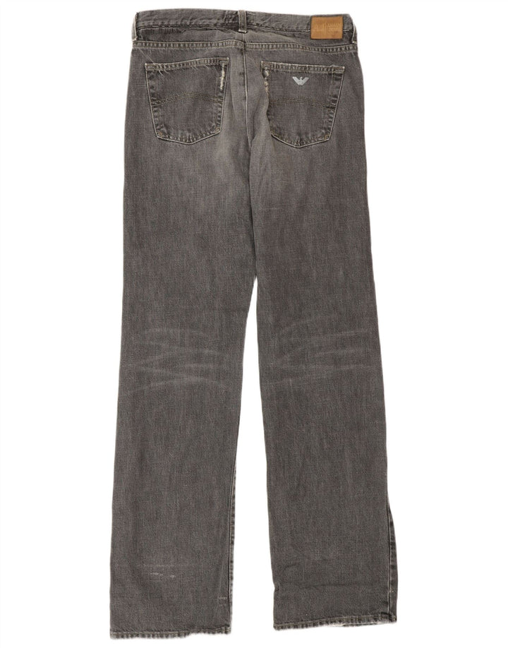 Jeans dritti da uomo Armani W29 L33 in cotone grigio