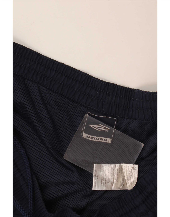 Pantaloncini sportivi Umbro da donna con grafica Bermuda UK 16 Large in poliestere blu navy