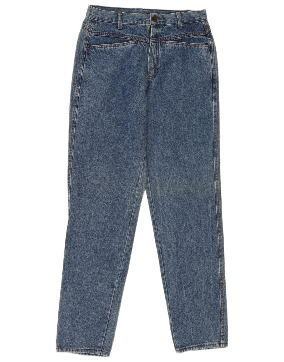 Jeans slim vintage da donna W30 L33 blu