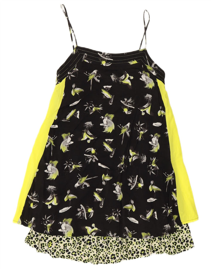 Abito sottoveste da donna Zara con motivo astratto UK 8 piccolo multicolore