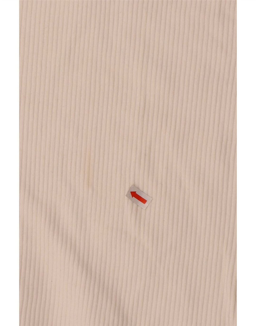 Polo da uomo Zara in cotone a righe bianche medie