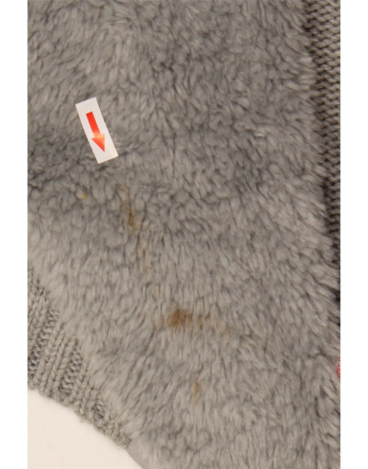 Maglione cardigan aperto da donna Oasis UK 10 piccolo acrilico grigio