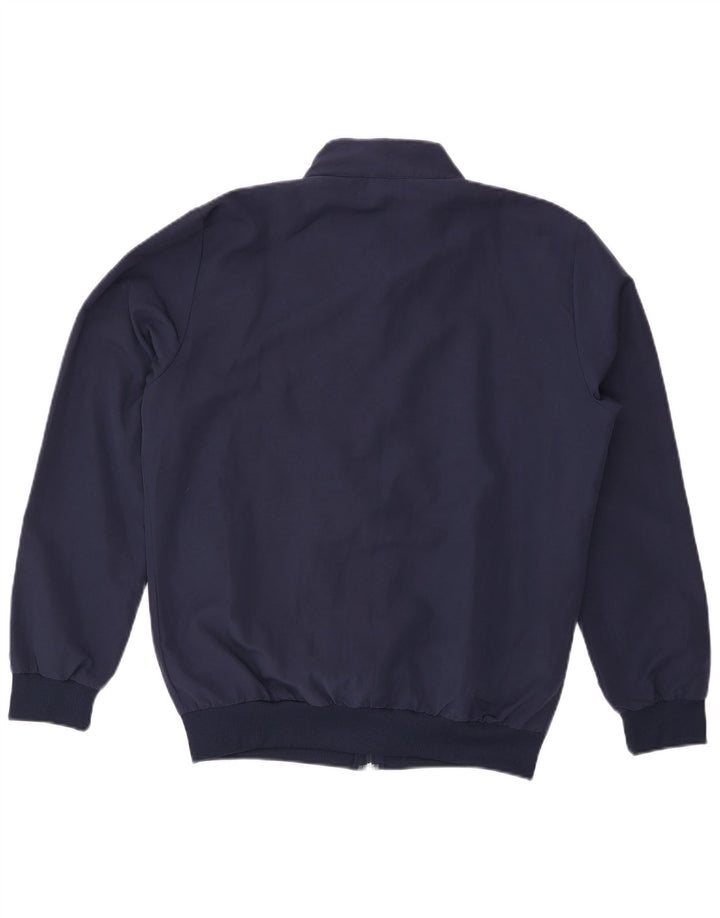 Giubbotto bomber da uomo Errea UK 40 Large in poliestere a righe blu navy