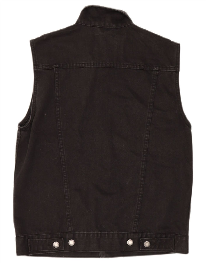 Gilet in denim da uomo Cheap Monday UK 38 cotone nero medio