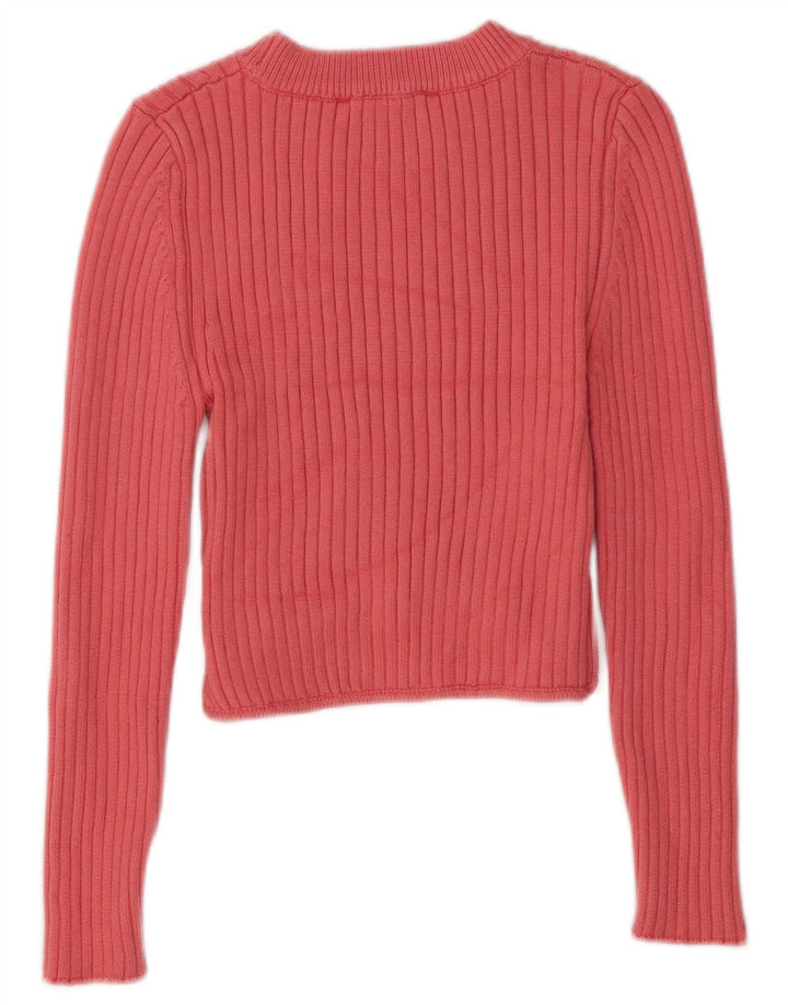 Top Zara da donna a maniche lunghe UK 14 Large rosa in viscosa