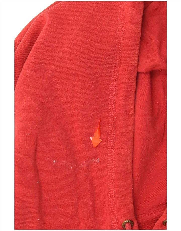 SALTROCK Abito da donna con cappuccio grafico oversize UK 12 Cotone rosso medio