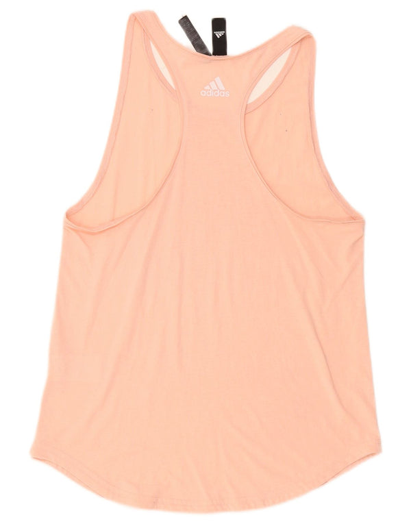 Canotta grafica da donna Adidas UK 12/14 Poliestere rosa medio