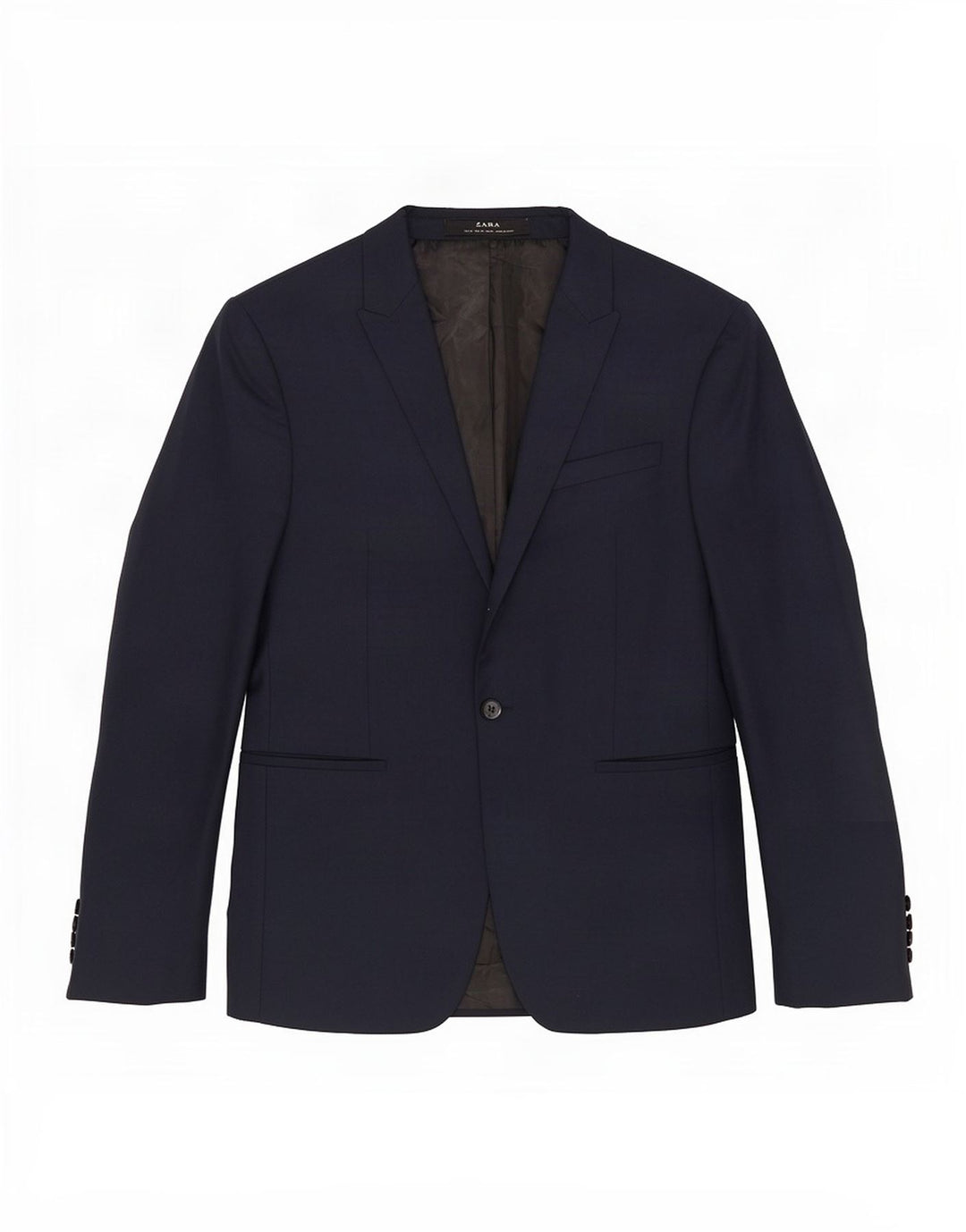 Giacca blazer da uomo a 1 bottone Zara EU 48 blu navy medio