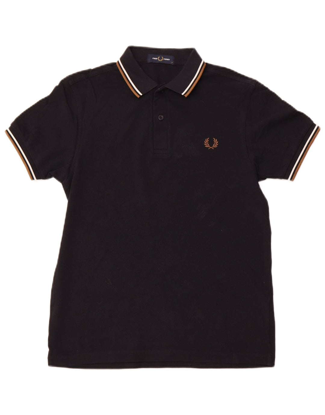 Polo da uomo FRED PERRY piccola in cotone blu navy