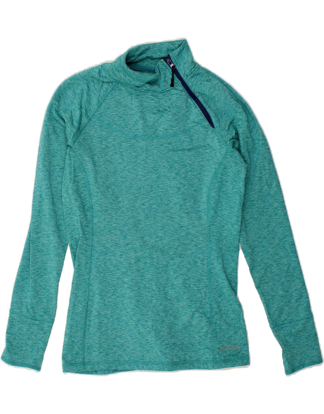 EDDIE BAUER Womens Pullover Tracksuit Top UK 12 Medium Turquoise Flecked Vintage Eddie Bauer and Second-Hand Eddie Bauer from Messina Hembry 