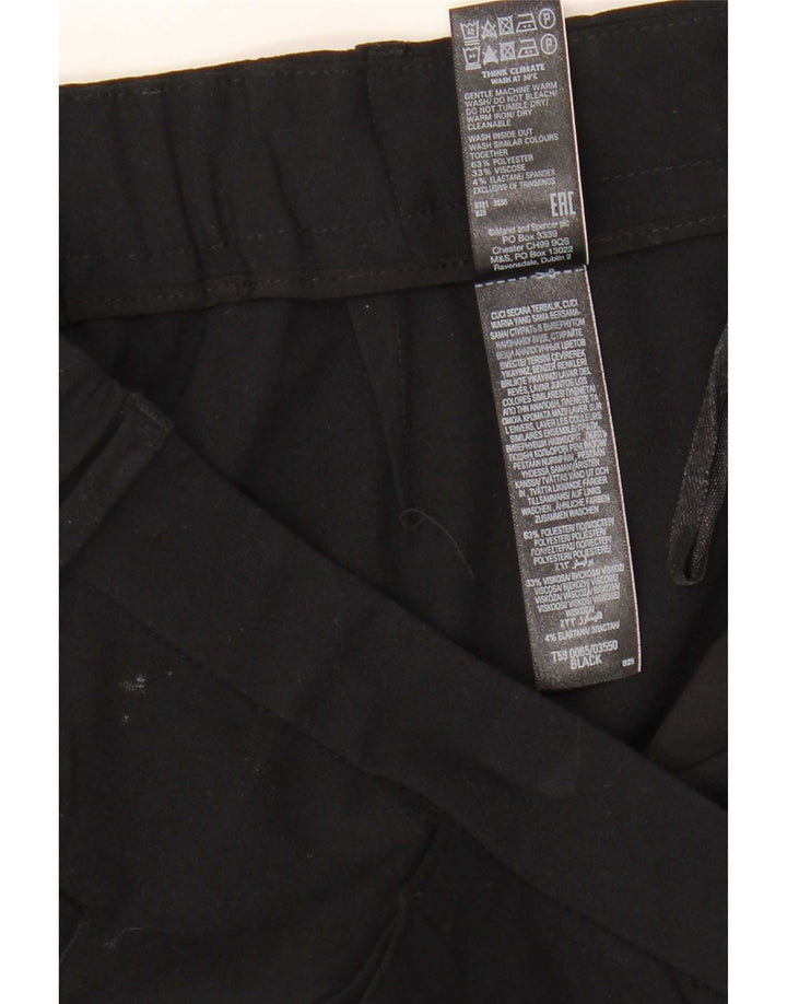 Pantaloni chino slim da donna Marks & Spencer UK 12 medi W31 L26 neri