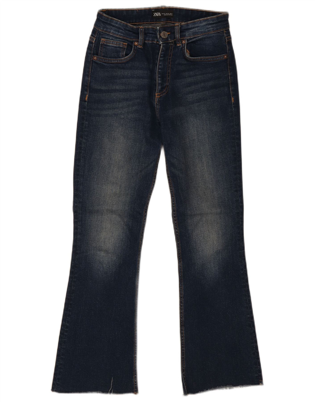 Jeans svasati da donna Zara EU 36 XS W26 L27 cotone blu