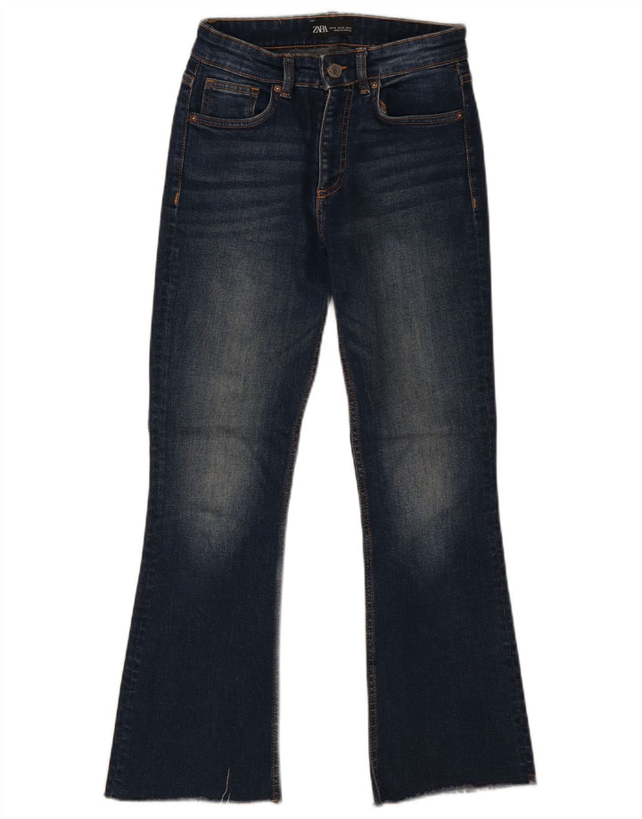 Jeans svasati da donna Zara EU 36 XS W26 L27 cotone blu