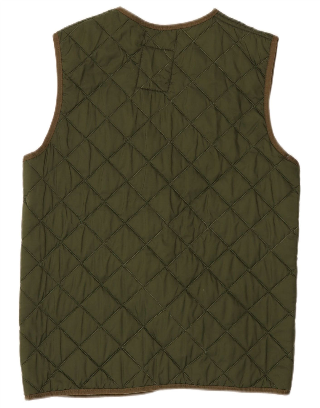Gilet trapuntato oversize da donna vintage US 1 XS color kaki