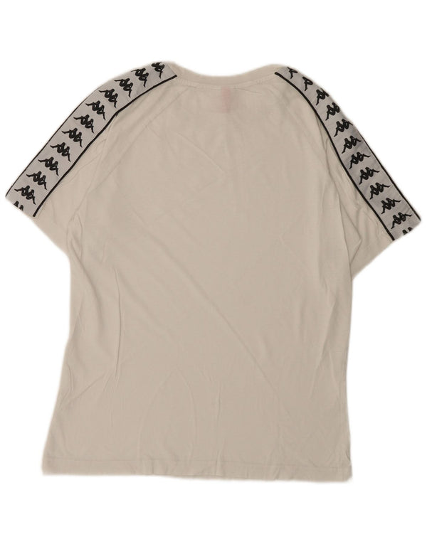 T-shirt grafica da uomo Kappa Top piccola bianca