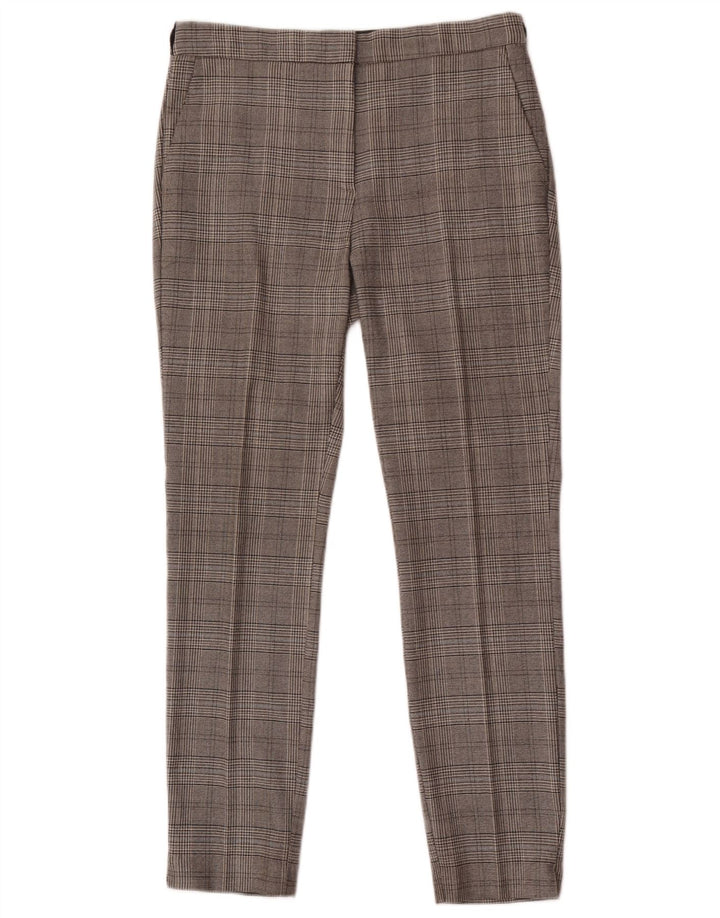 Pantaloni chino slim da donna Zara medi W28 L28 pied de poule grigi