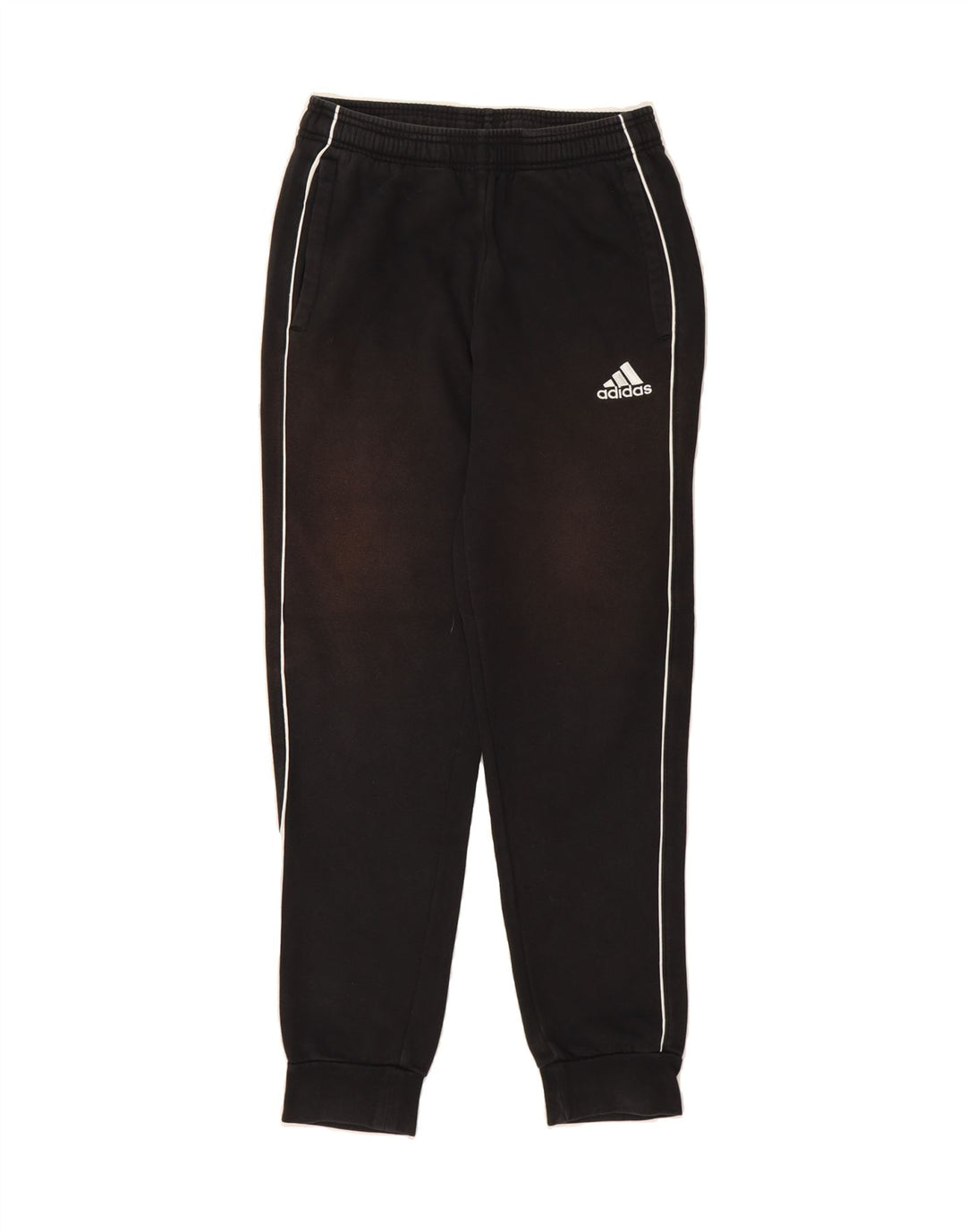 ADIDAS Mens Tracksuit Trousers Joggers Small  Black Cotton Vintage Adidas and Second-Hand Adidas from Messina Hembry 