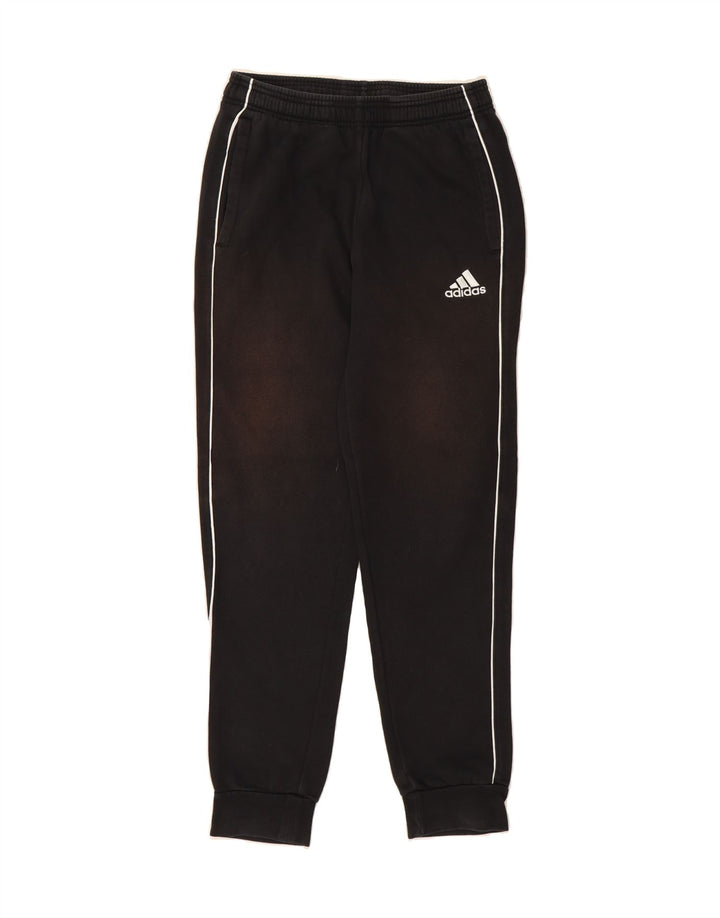 ADIDAS Mens Tracksuit Trousers Joggers Small  Black Cotton Vintage Adidas and Second-Hand Adidas from Messina Hembry 