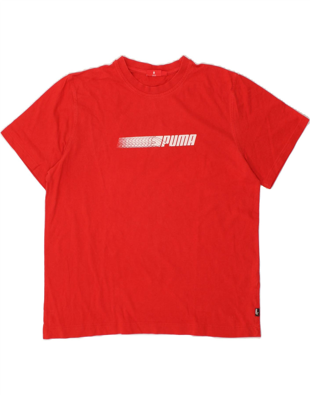 PUMA Mens Graphic T-Shirt Top XL Red Cotton Vintage Puma and Second-Hand Puma from Messina Hembry 