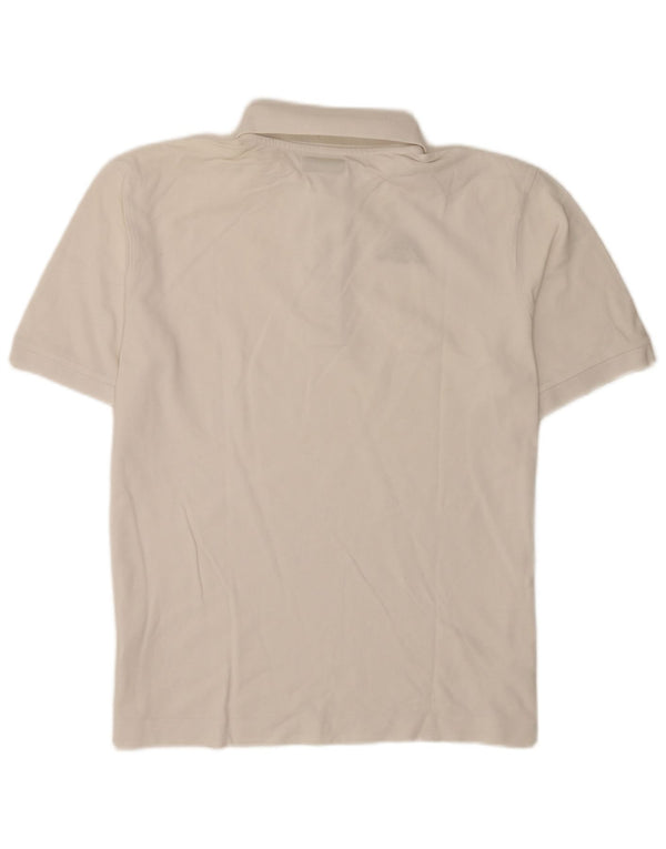 Polo Kappa Uomo Large Bianca In Cotone