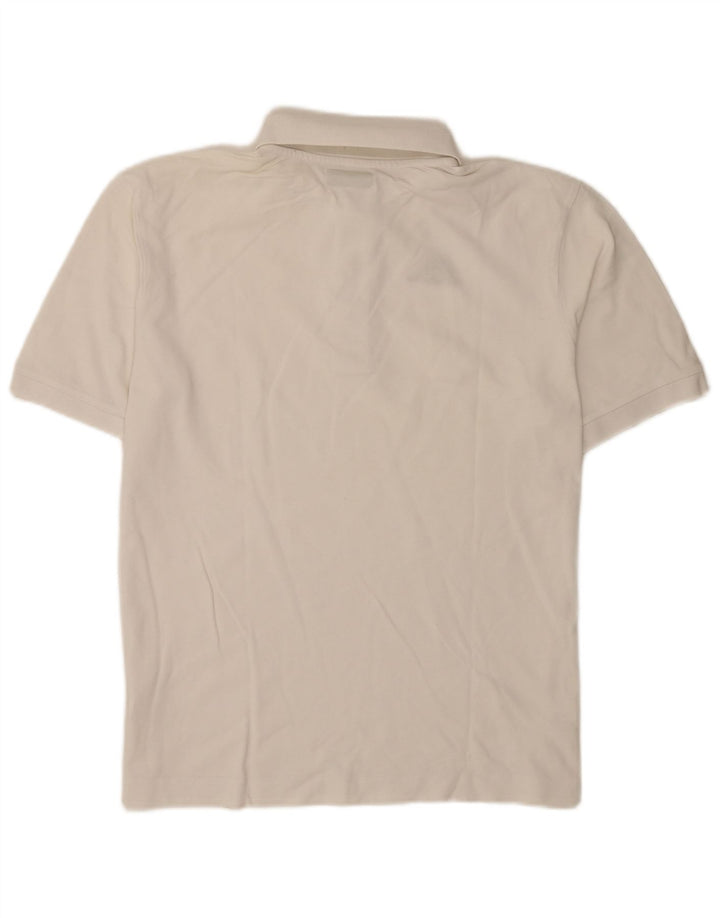 Polo Kappa Uomo Large Bianca In Cotone