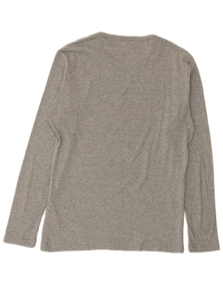 Top da uomo G-Star a maniche lunghe in cotone chiazzato grigio grande