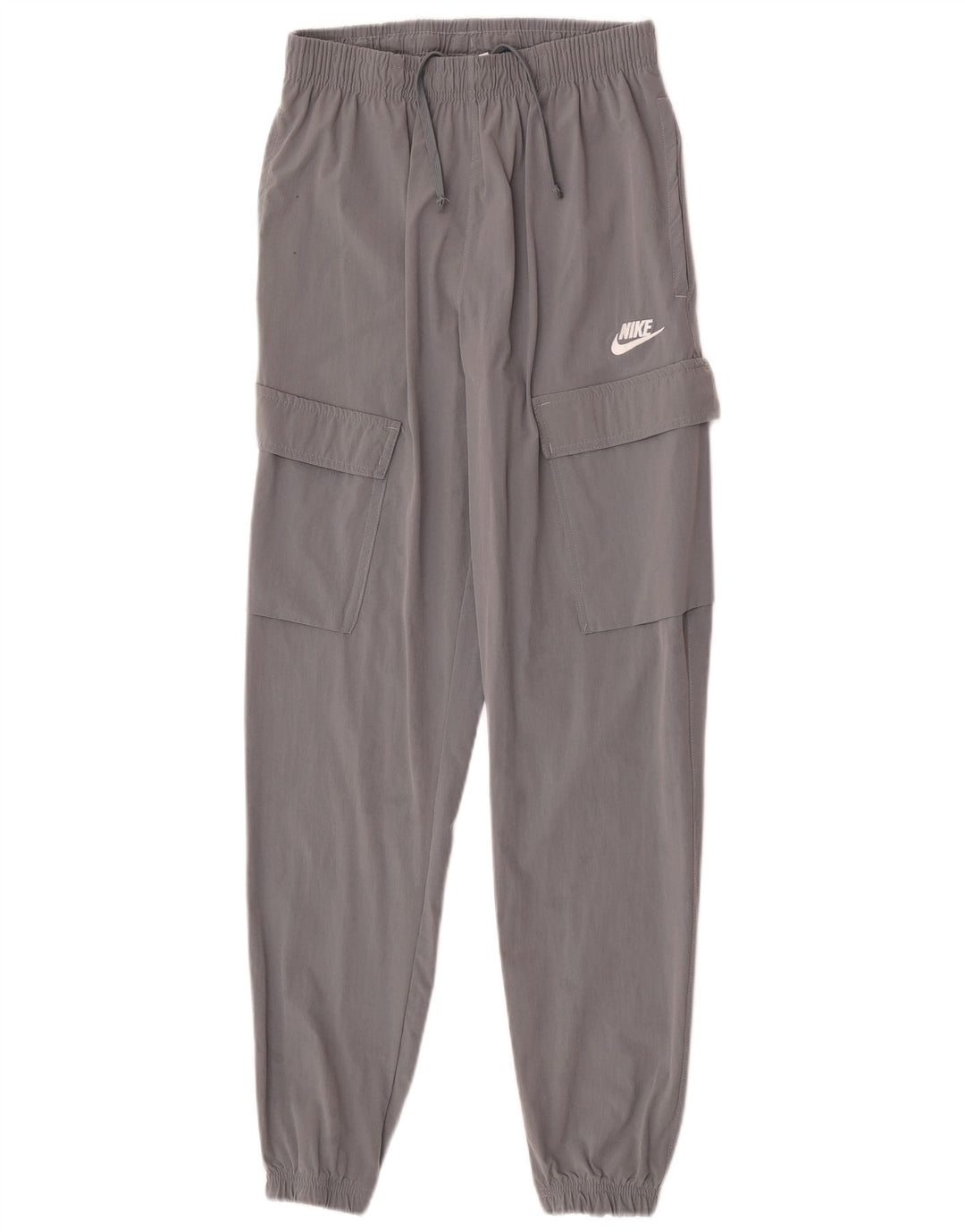 Pantaloni della tuta cargo Nike da uomo, pantaloni da jogging, piccoli, in nylon grigio