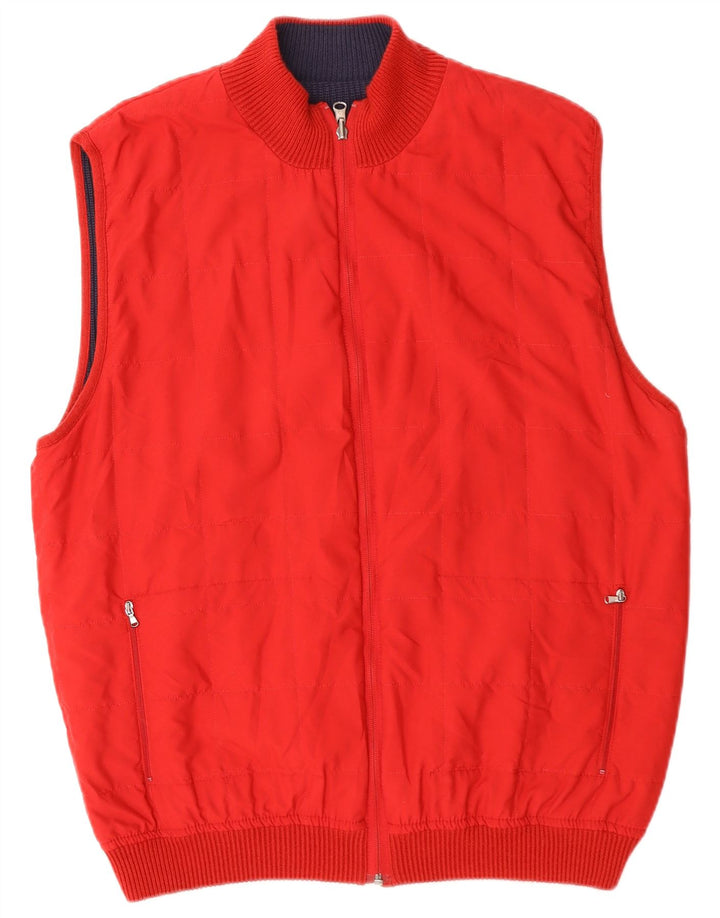 Gilet reversibile da uomo BOGGI IT 52 XL Rosso Poliacrilico