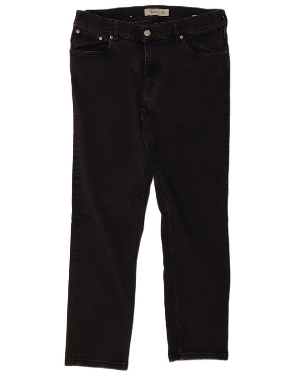 Jeans Slim Uomo Trussardi W34 L28 Cotone Grigio