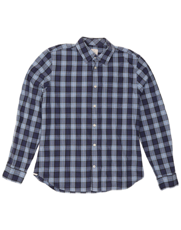 Camicia da uomo GAP in cotone a quadri blu navy medio