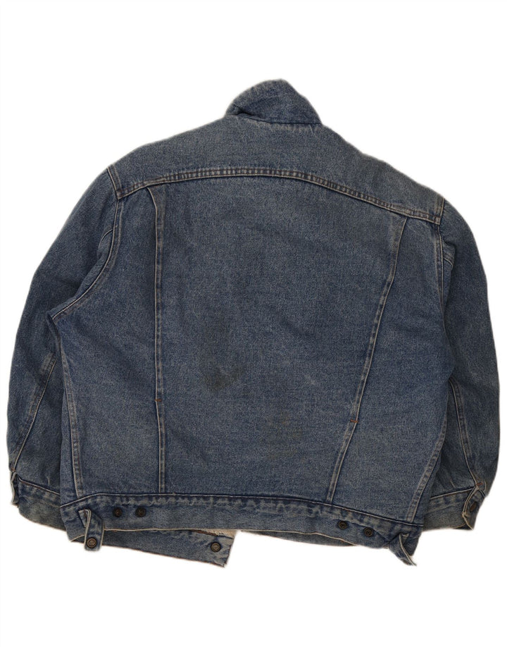 Giacca in denim Sherpa da uomo Rifle UK 38 Cotone blu medio