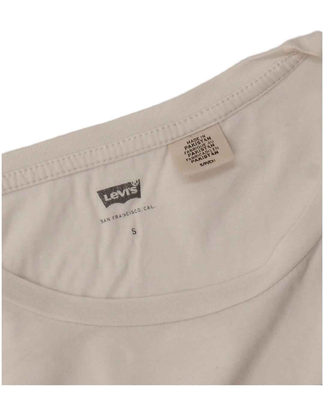 T-shirt grafica da donna LEVI'S Top UK 10 piccola bianca