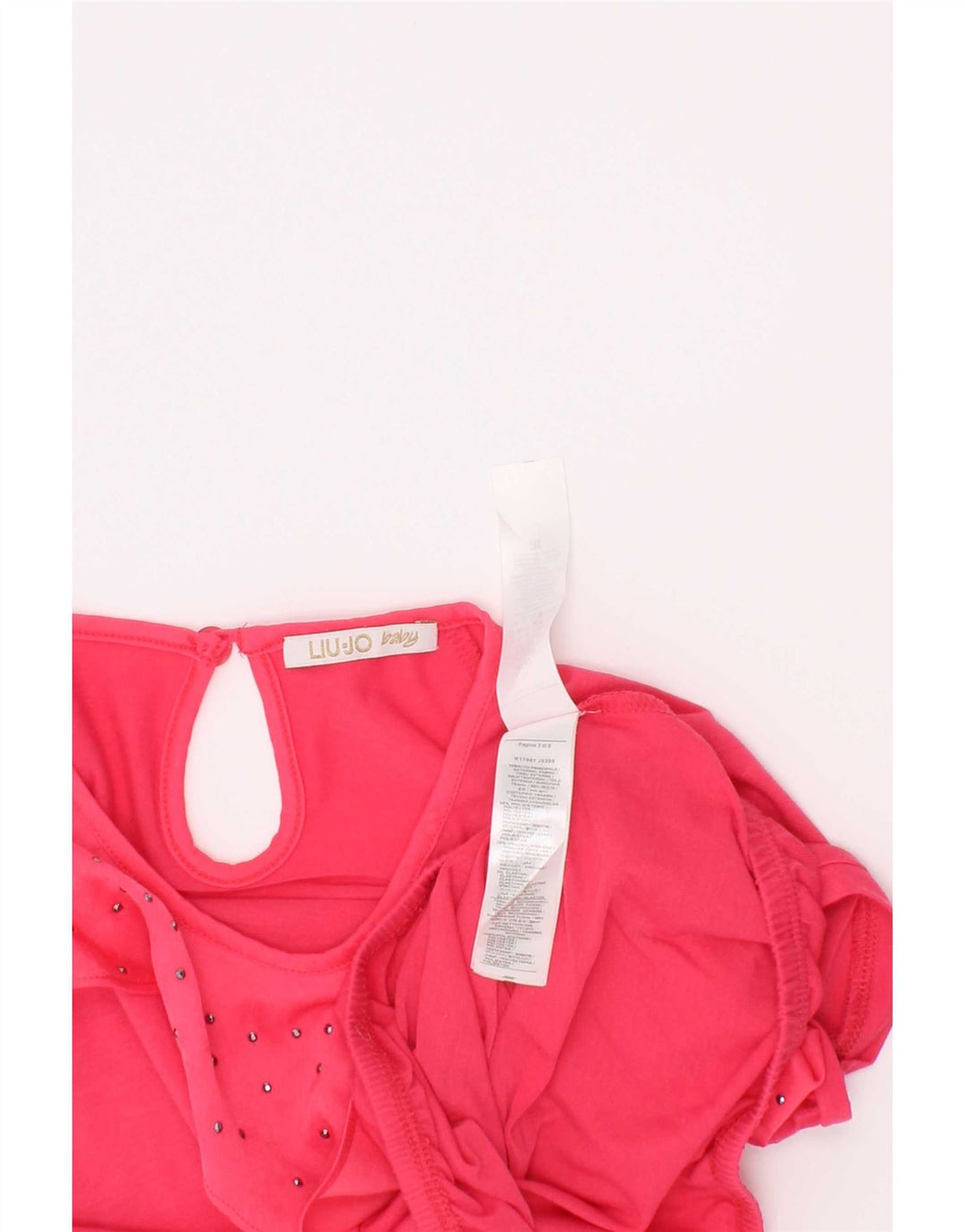 Blusa Bambina Liu Jo Top 4-5 Anni Poliestere Rosa