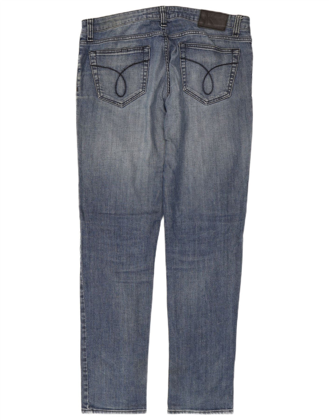 Jeans slim da uomo Calvin Klein W34 L34 cotone blu