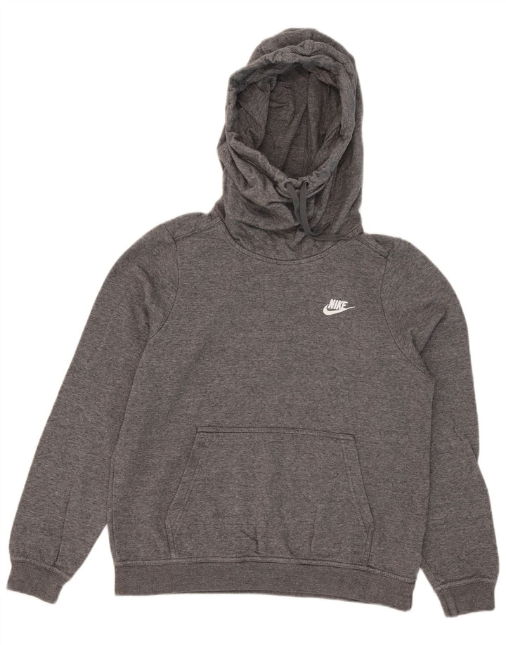 Felpa con cappuccio da donna Nike UK 14 cotone grigio medio