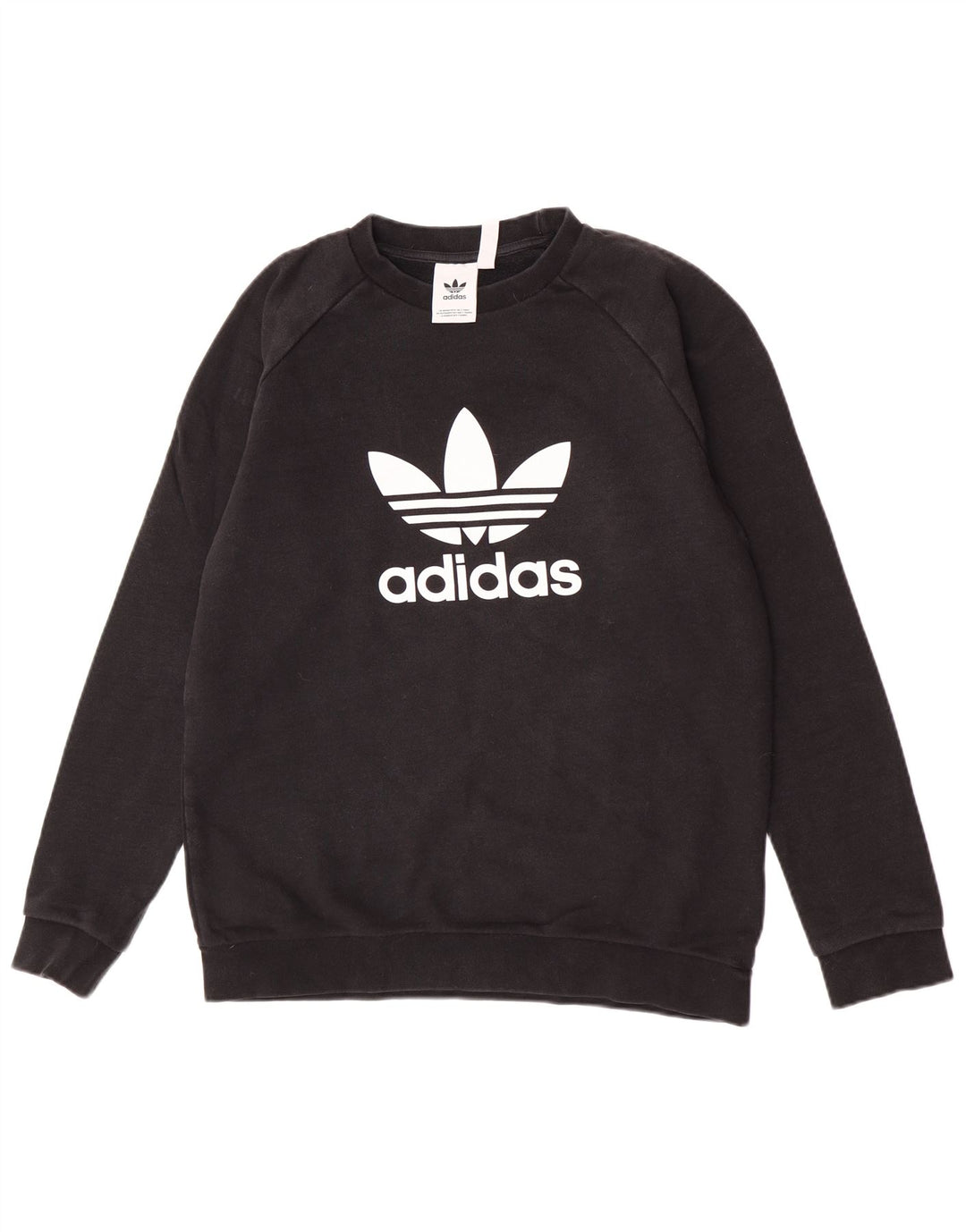 Felpa grafica da uomo Adidas Felpa media in cotone nero