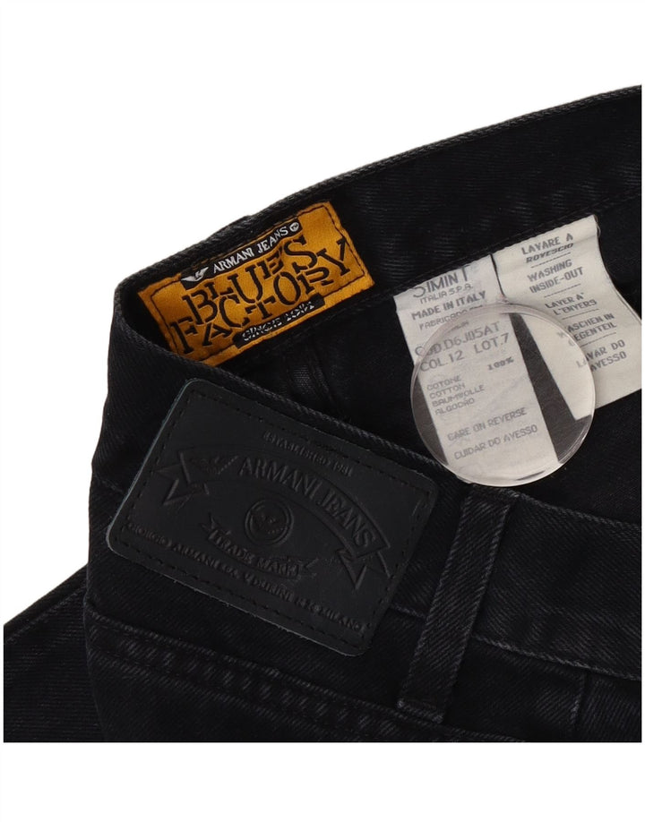 Jeans affusolati da donna Armani W30 L28 cotone nero