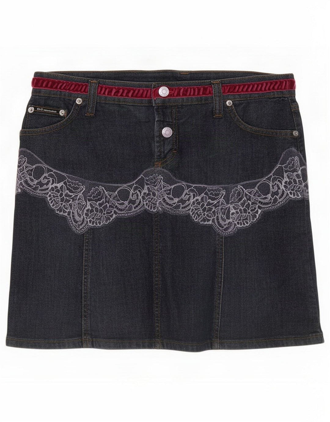 Dolce & Gabbana Gonna di jeans da donna IT 42 Media W28 Blu