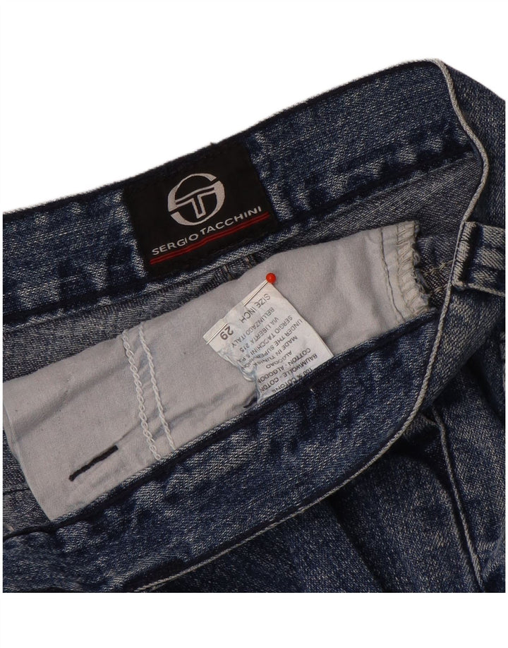 Jeans Bootcut da donna Sergio Tacchini W29 L35 cotone blu
