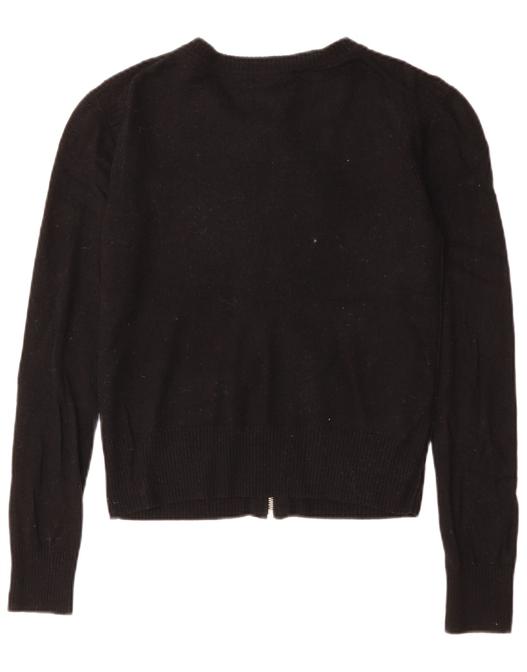 Maglione cardigan corto da donna Juicy Couture UK 10 piccolo lana nera